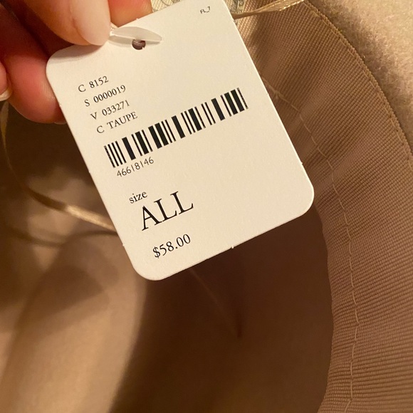 Wythe Leather Band Felt Hat Color: Sand - Picture 8 of 9